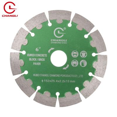 Cina The best kind of circle sale. High Speed ​​Straight Smooth Edge Round Shape Diamond 6inch Cutter 152mm Saw Blade Granite Cutting Disc in vendita