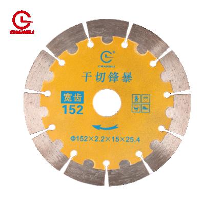 Cina . OEM Smooth Straight High Speed ​​6inch/152mm Wholesale Edge Diamond Turbo Saw Blades for Cutting Stone and Tile Concrete in vendita