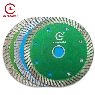 Κίνα China Hot Working Press 4inch 116mm Long Super Thin Diamond Saw Blade Turbo Disc For Cutting Ceramic Tile Porcelain προς πώληση