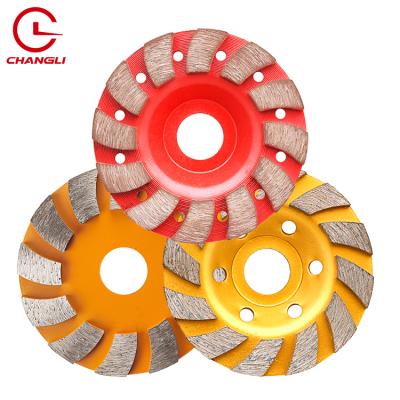 China Diamond Powder +Alloy Steel Diamond Cup Grinding Wheel For Granite Stone Stone Floor Grinding Diameter 100mm for sale