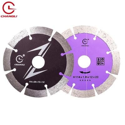 China Sharp Cut Circular Hot Pressed Dry OEM Color 4inch 114mm Quick Cut Diamond Saw Blade For Granite Stone for sale