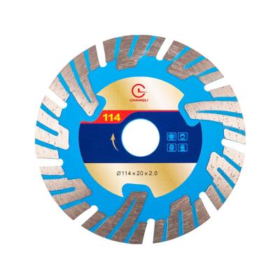 China Vietnam Market Best Round Dry Ripple Sharp Cut Circular Fast Cutting Diamond Saw Blade For Granite Turbo 4inch 114mm Cut for sale