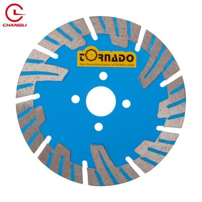 China Circular turbo dry cut corrugation 4inch 114mm Diamond Saw Blade For Granite round press ultra thin sharp socket for sale