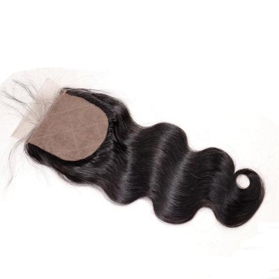 China Brazilian Unprocessed Silky Straight Wave Body Wave Hair Bundles 4x4 Lace Free Middle Top