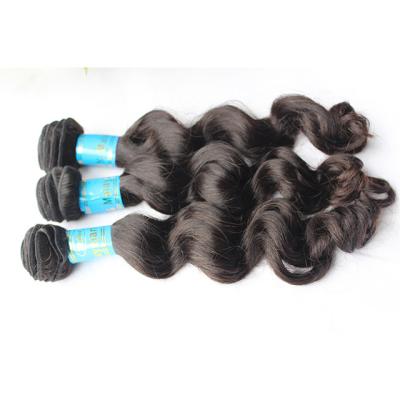 China LOOSE WAVE DEEP Cuticle Aligned Brazilian Raw Virgin Human Hair Extension Loose Wave Remy Hair Bundles for sale