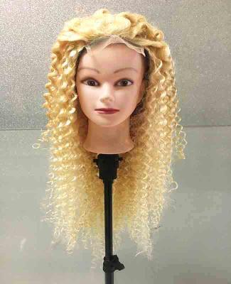 China Deep Wave 100% Virgin Human Blonde Lace Front 613 Deep Wave Wig for sale