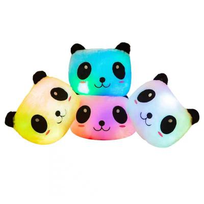 China Plush LED Flash Light Pillow Panda Doll Plush Stuffed Animals Plug Toys Lighting Gift Stuffed Plush Led Toys for sale