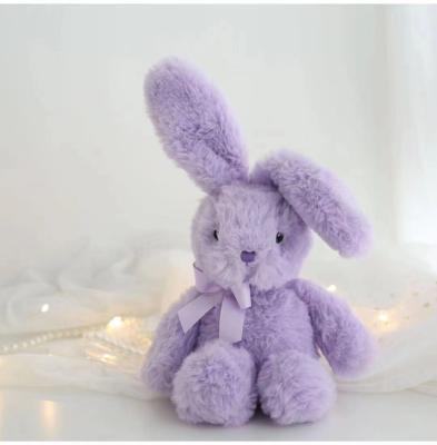 China 2021 New Soft Plush Purple Rabbit Doll Stuffed Plush Easter Bunny Toy For Children for sale