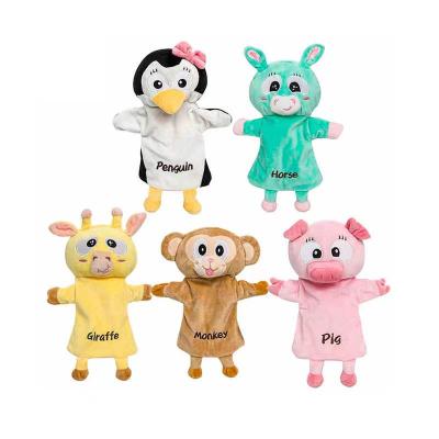 China Custom Cute Stuffed Plush Toy Stuffed Animals Cute Stuffed Animals Giraffe Pig Hand Puppets For Adults for sale