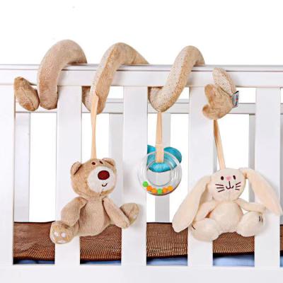 China Custom Plush Baby Pram Spiral Toy Plush Baby Stroller Toy for sale