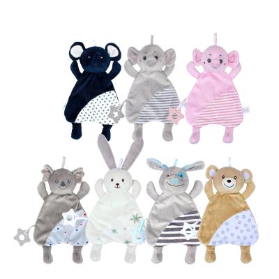 China Hot Sale Baby Plush Toy Animal Blanket Soft Pacifier Blanket For Kid for sale