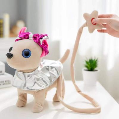 China Walking Singing Children's Electric Stuffed Plush Teddy Dog Toy Dog for sale