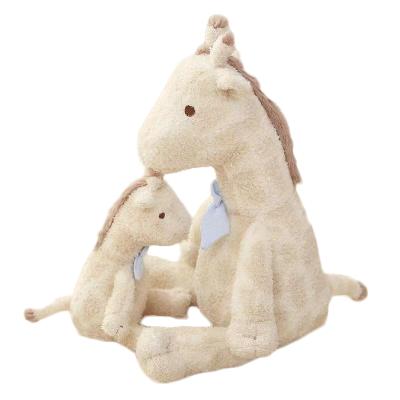 China OEM/ODM Stuffed Plush Cartoon Giraffe Toy Stuffed Mother and Son for Kids Gifts for sale