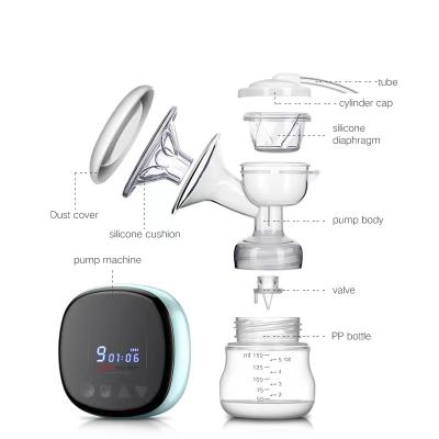 China Best BPA Free Selling Multifunctional Electric Mute Breast Pump Double Silicone Breast Pump LCD Touch Screen Smart Control BPA Free for sale