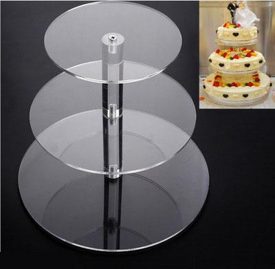 China Birthday Party Design Crystal Cup Cake Stand Acrylic Display Stand 3 Tier For Cake for sale