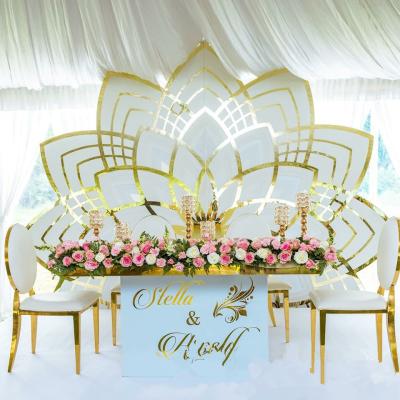 China Duroble Wedding Supplies Acrylic Wedding Decoration PVC Backdrop For Event Stage for sale