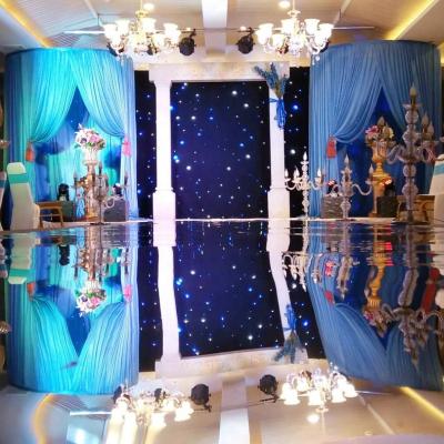 China Stage Aisle Ground Floor Decoration To Wedding Event Carpet Runner Wedding Birthday Party Floor Decor Stage Set Prop Mirror Carpet To Wedding Decoration for sale