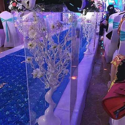 China Equipment Wedding Stage Decoration Pedestal Base Wedding Acrylic Stand for sale