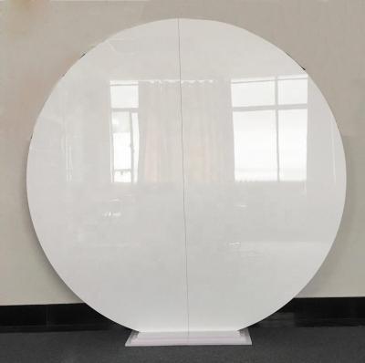 China Large Light Weight Wholesale Acrylic Round Wedding Backdrop Stand For Decoration for sale