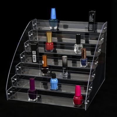 China Environmental Friendly Nail Polish Organizer 6 Layers Acrylic Nail Polish And Organizer Nail Care Case for sale