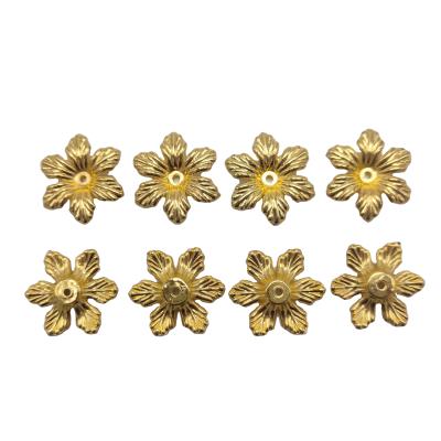 China Jewelry Making Wholesale Mango CCB Gold Beads Flower Plastic Beads For Jewelry Making for sale