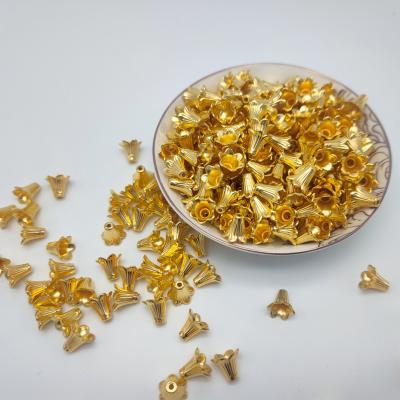 China Wholesale CCB Mango Gold Factory Jewelry Making Beads Plastic Flower Beads For Jewelry Making for sale