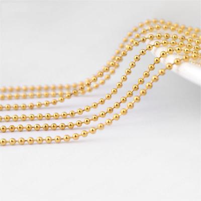 China Iron Mango Gold Plated Ball Chain Necklace Fashion Jewelry Making for sale