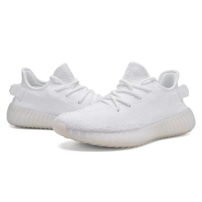 China EVA 2022 hot sale men's Yeezy sneakers 350 running high quality couples V2 woven flight sports fashionable casual walking style shoes for sale