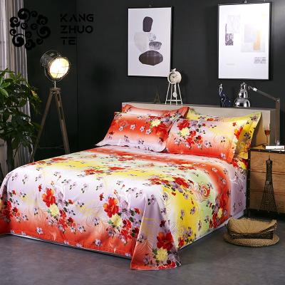 China Gradient Pattern Non-Toxic Hot Selling Cotton Print Open Small Floral Bedding Sheets for sale