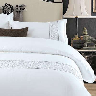 China Home Textile Non-Toxic Non-Toxic Non-Toxic Soft Sateen Fabric General Cotton Embroidered Bedding Set for sale