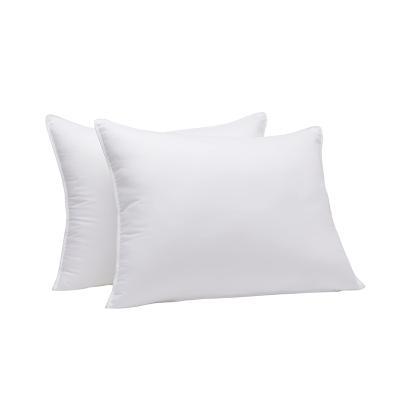 China Low price home bedroom style cotton polyester fiber pillow super pure white Hilton style soporific pillow for sale