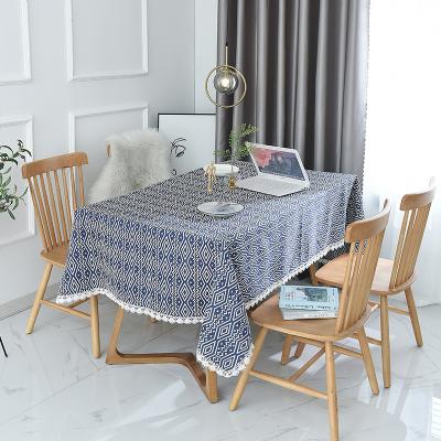 China Other Other Tablecloth High Quality Custom Kitchen Hemp Tablecloth Printing Anti-scalding Tablecloth for sale