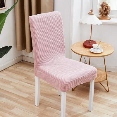 China Single Plain Plaid Fleece Thickened Spandex Hotel One-Piece Elastic Restaurant Stools Rose Chair Custom Anti-fouling Covers For Party for sale