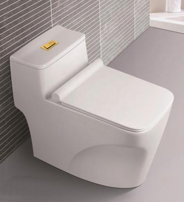 China Floor Type Hotel Use High Quality Modern CE Ceramic White Washdown WC Bathroom Flooring Sanitary Ware Set Close Coupled Toilet Toilet for sale