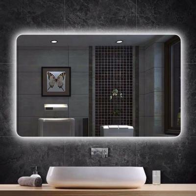 China Norhs Modern Designs Square Modern Wall Frameless Led Backlit Luxury Bathroom Mirrors Large For Bathroom Vanity Makeup for sale