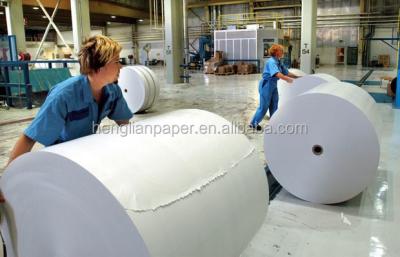 China Printing paper Copy Paper Roll white 100% Virgin wood pulp for sale