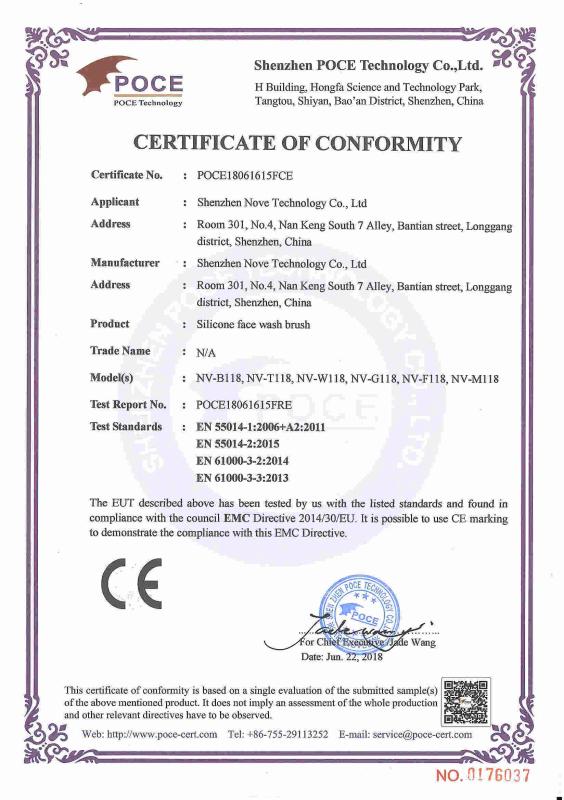 CE - Shenzhen Nove Technology Co., Ltd.