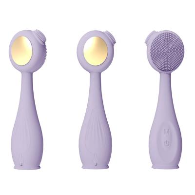 China 2021 New Arrivals Acne Treatment Professional Skin Care Brush Silicone Electric Facial Cleanser for sale