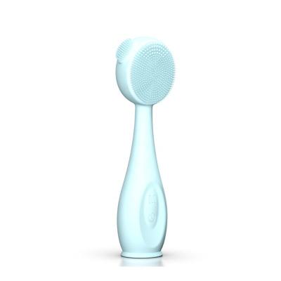 China Acne Treatment Factory Have New Patent Rechargeable Electric Silicone Facial Cleansing Brush for sale