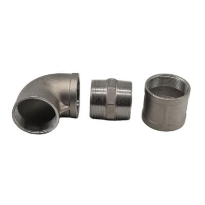 China Electrical cabinet / Chemical industry / SUS304 / 316L stainless steel male water transmisson threaded pipe and other threaded pipe joints for sale