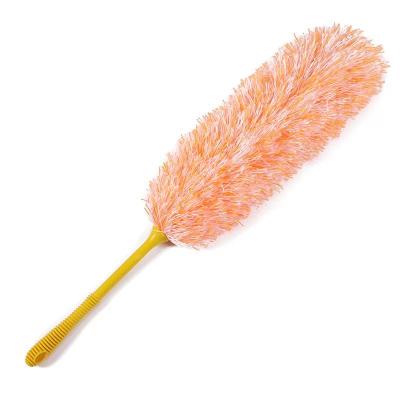 China Cleaning Factory can customize automobile fan desktop computer cleaning rib handle fiber magic dust remover feather duster for sale