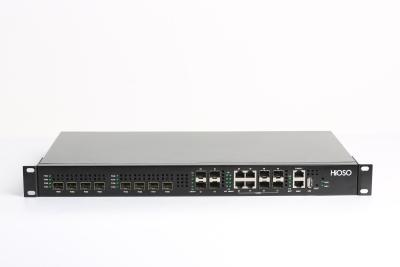 中国 HiOSO FTTH EPON OLT 8 PON OLT 4SFP GE 4のコンボの二重電源サポート他のブランドONU ONT 販売のため