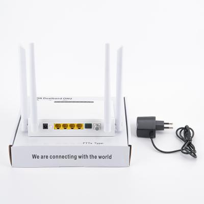 Китай HiOSO Dualband Wifi ONU 4GE 4WIFI CATV Пластиковый кожух Решение ONU FTTH FTTO продается