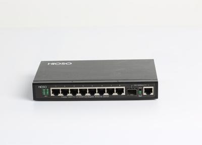 China 8 100M TP 1 100/1000M Combo Ports Gigabit Ethernet Schakelaar 9 Havens Te koop