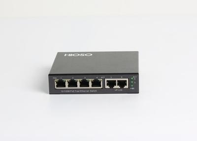 China Hioso HA1206P 6 Havenspoe Schakelaar 4 10/100M RJ45 PoE + 2 100M TP Uplink Ports Te koop