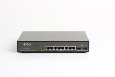 China 8 10/100M PoE Häfen 2 Häfen des 1000M SFP Häfen Poe-Ethernet-Schalter-10 zu verkaufen