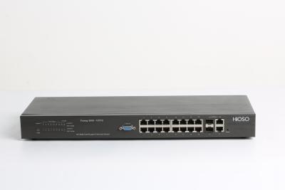 Chine HiOSO 16 ports RJ45 de 10/100M 2 ports combinés du commutateur d'accès d'Ethernet de ports de liaison montante de GE 18 à vendre