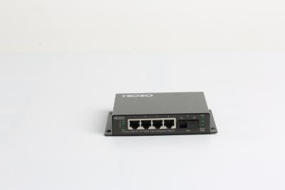 Chine Commutateur d'accès d'Ethernet de HiOSO DC12V, commutateur industriel gauche de l'Ethernet 5 à vendre