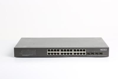 Китай 24 переключателя POE порта порта 4 10G SFP PoE, сила над переключателем локальных сетей продается