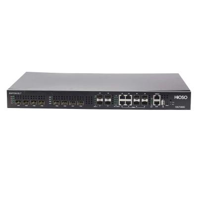 Κίνα HiOSO EPON OLT 8 διπλές λύσεις 4 ανεφοδιασμός 512 Fttx παροχής ηλεκτρικού ρεύματος λιμένων ανερχόμενων ζεύξεων Combo ΒΆΡΟΣ προς πώληση